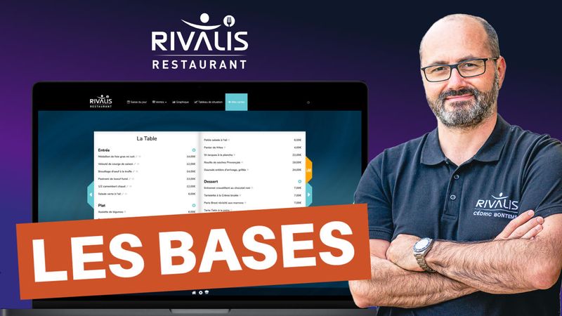 Capture d’écran montrant l’interface de Rivalis Restaurant.